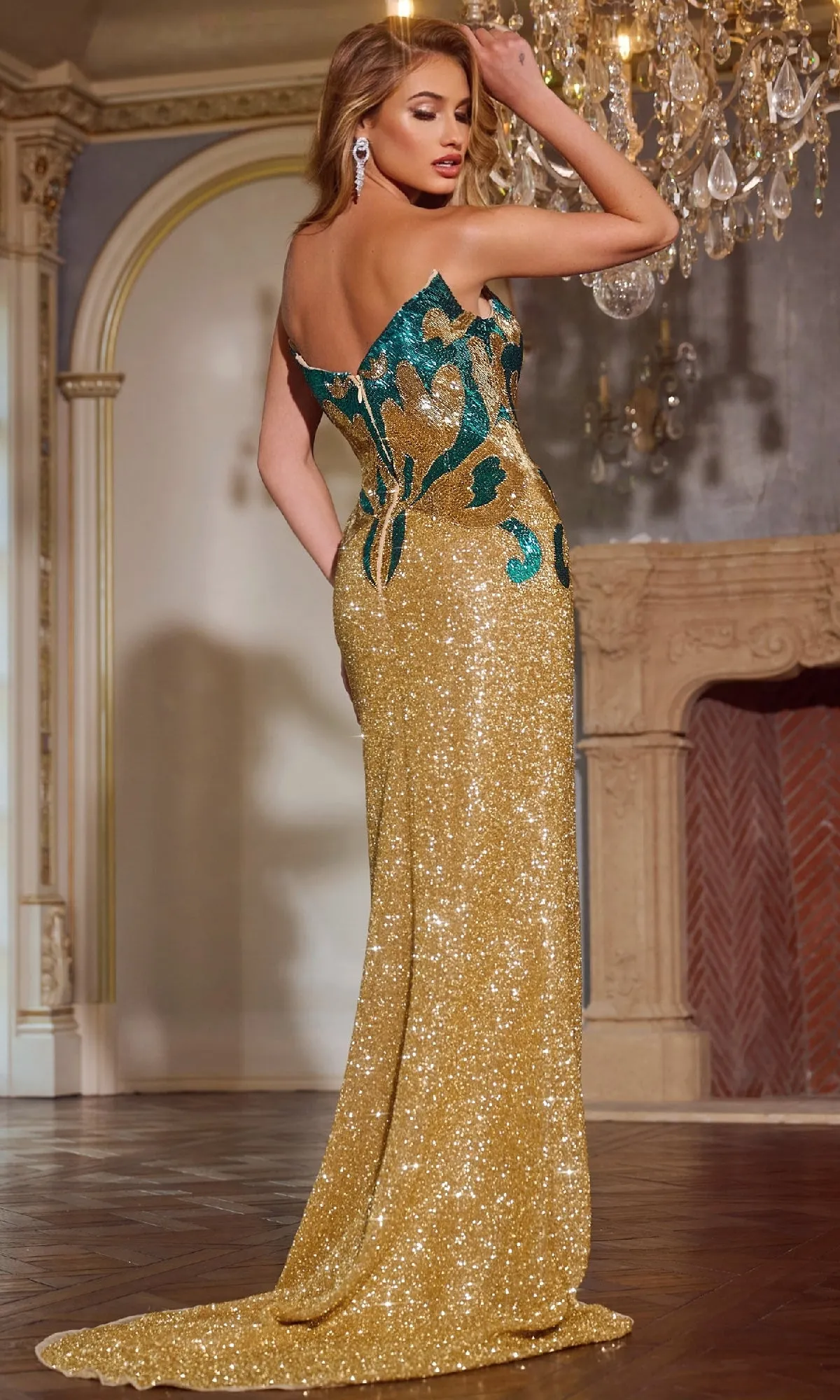 Long Prom Dress: Jovani D5723 sold by PromGirl product image thumbnail 2