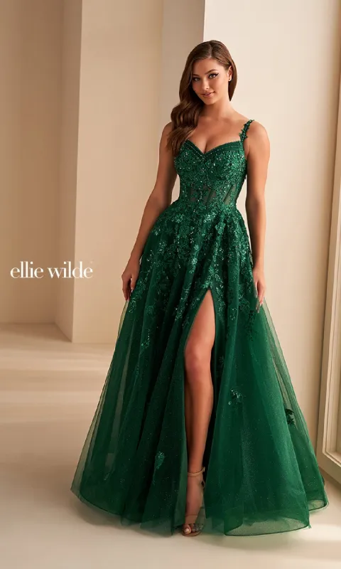 Long Prom Dress: Ellie Wilde EW36204 made by ellie wilde