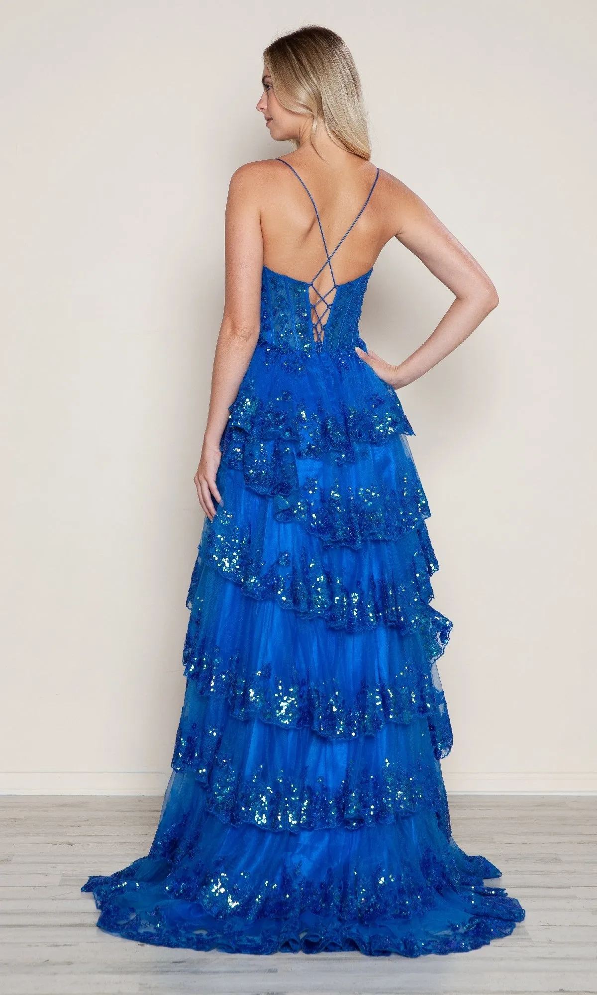 Long Prom Dress: Poly USA 9606 sold by PromGirl product image thumbnail 2