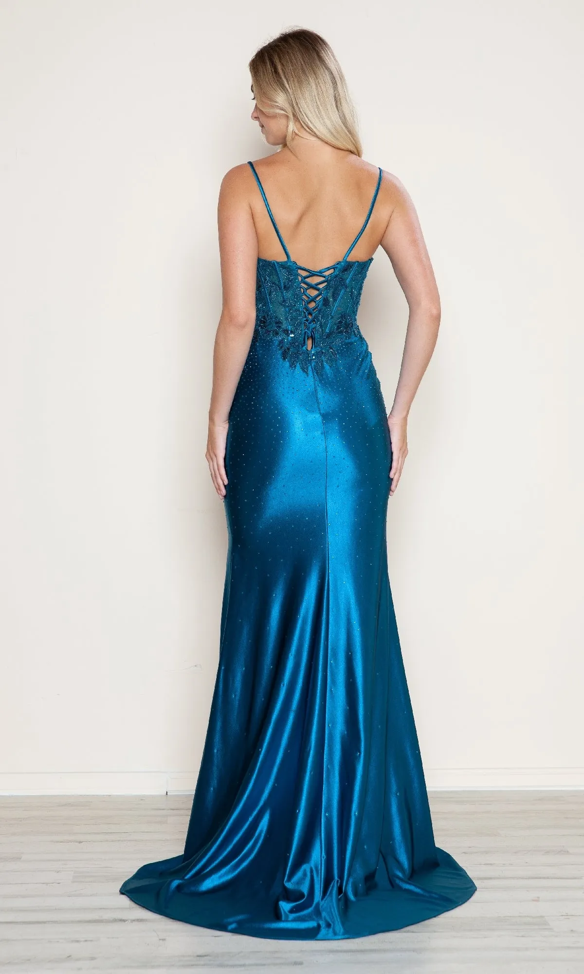 Long Prom Dress: Poly USA 9710 sold by PromGirl product image thumbnail 2