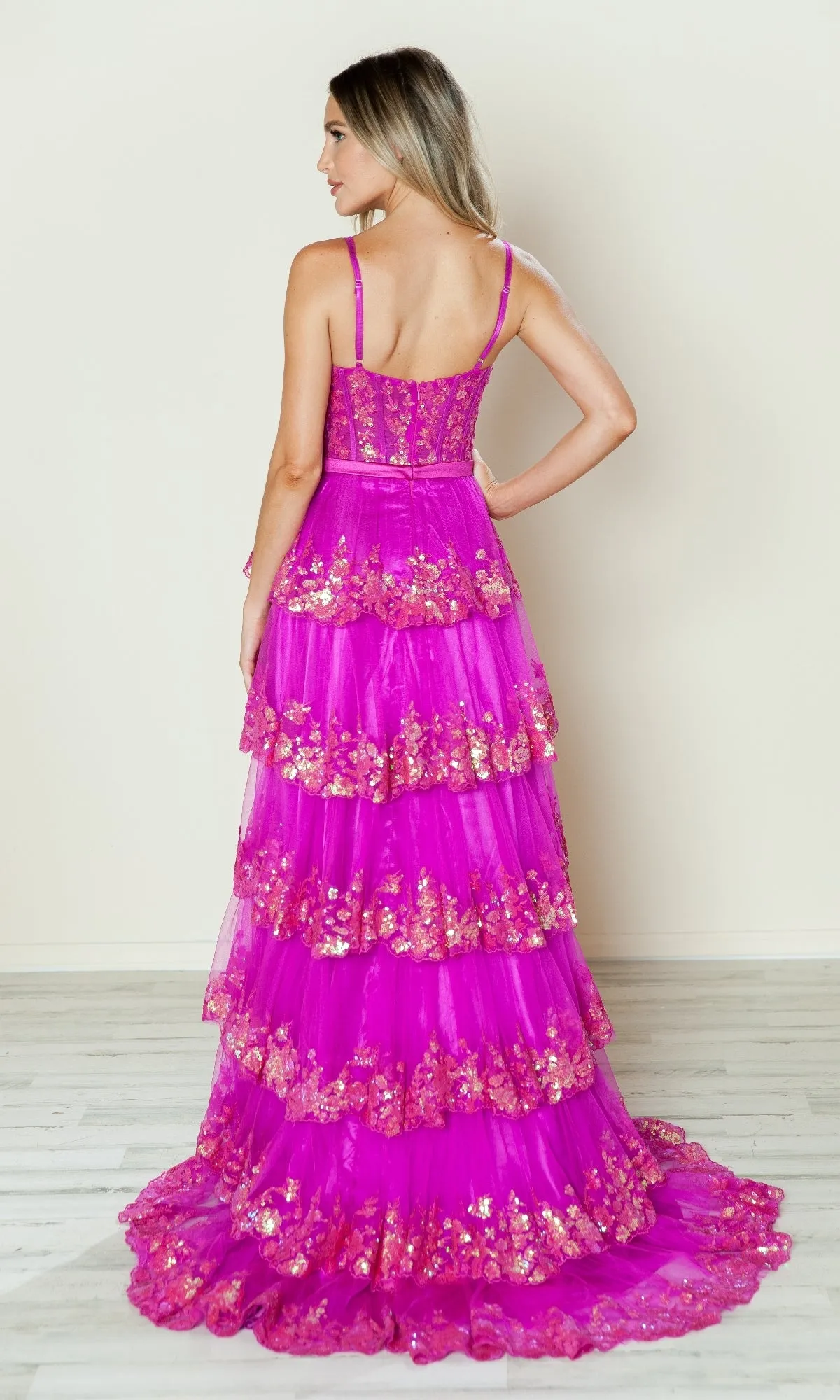 Long Prom Dress: Poly USA 9626 sold by PromGirl product image thumbnail 2