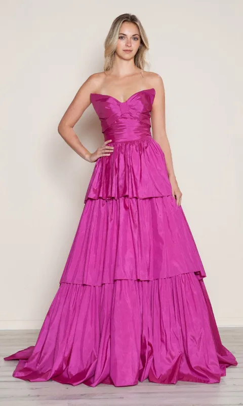 Long Prom Dress: Poly USA 9694 sold by PromGirl