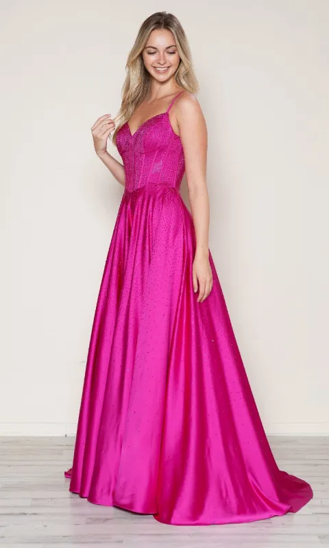 Long Prom Dress: Poly USA 9610 sold by PromGirl