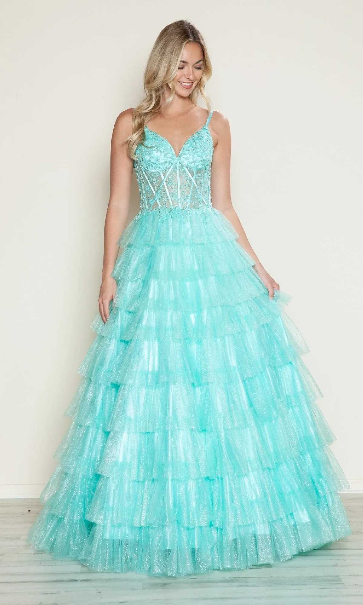 Long Prom Dress: Poly USA 9608 sold by PromGirl product image thumbnail 3