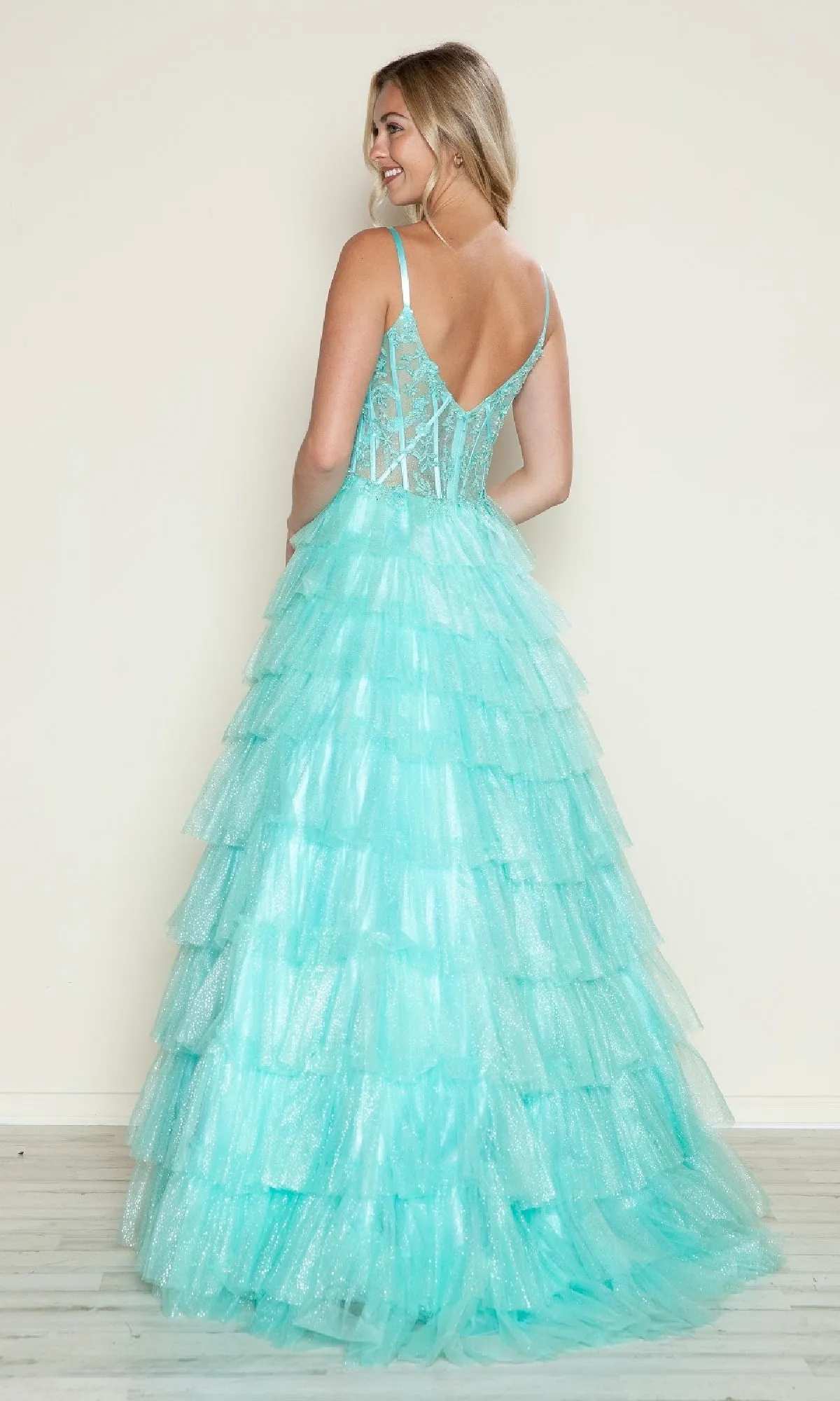 Long Prom Dress: Poly USA 9608 sold by PromGirl product image thumbnail 2