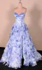 Blue Floral Prom Ball Gown: PromGirl Exclusive sold by PromGirl