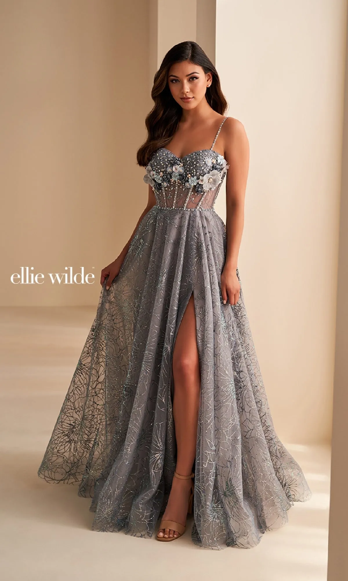 Long Prom Dress: Ellie Wilde EW36218 sold by PromGirl product image thumbnail 4