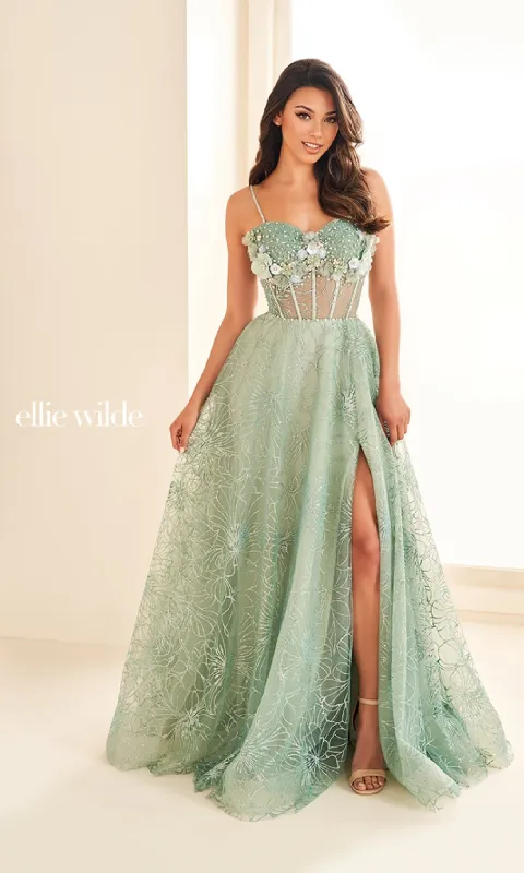 Long Prom Dress: Ellie Wilde EW36218 sold by PromGirl