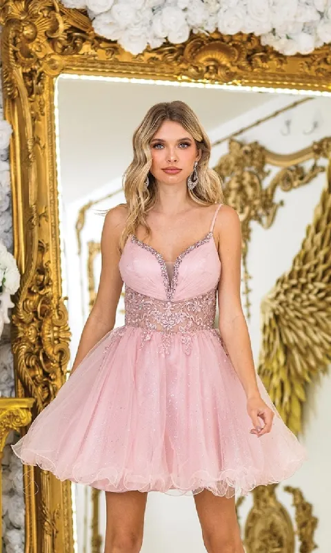 Short Glitter Prom Dress: Dancing Queen 3411 sold by PromGirl