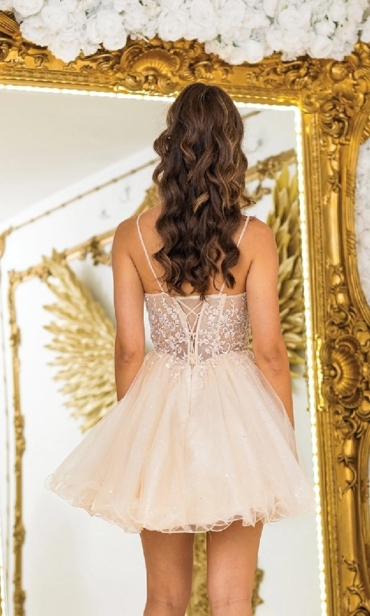 Short Glitter Prom Dress: Dancing Queen 3411 sold by PromGirl product image thumbnail 2