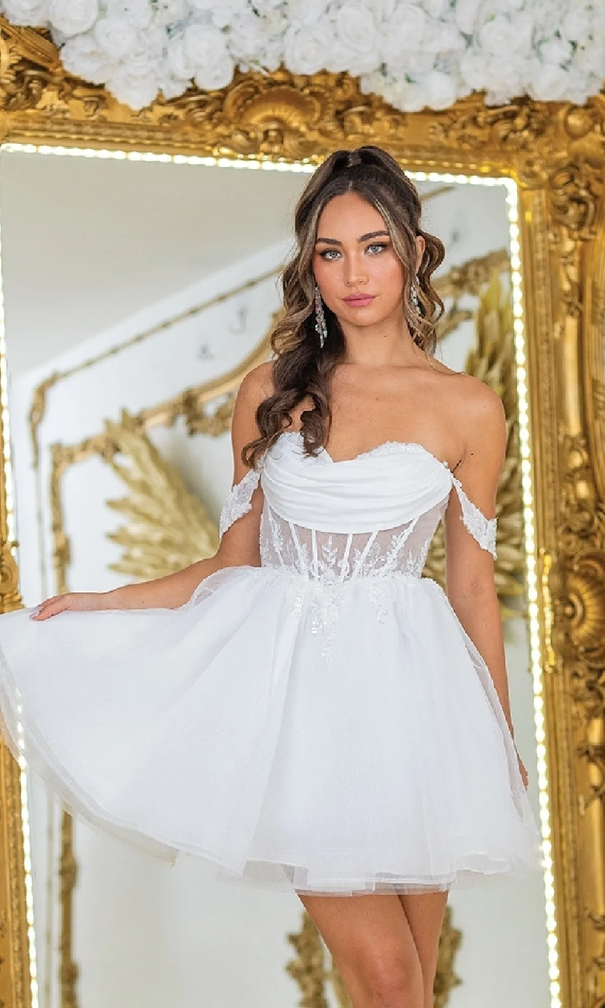 Short Babydoll Prom Dress: Dancing Queen 3409 sold by PromGirl product image thumbnail 5