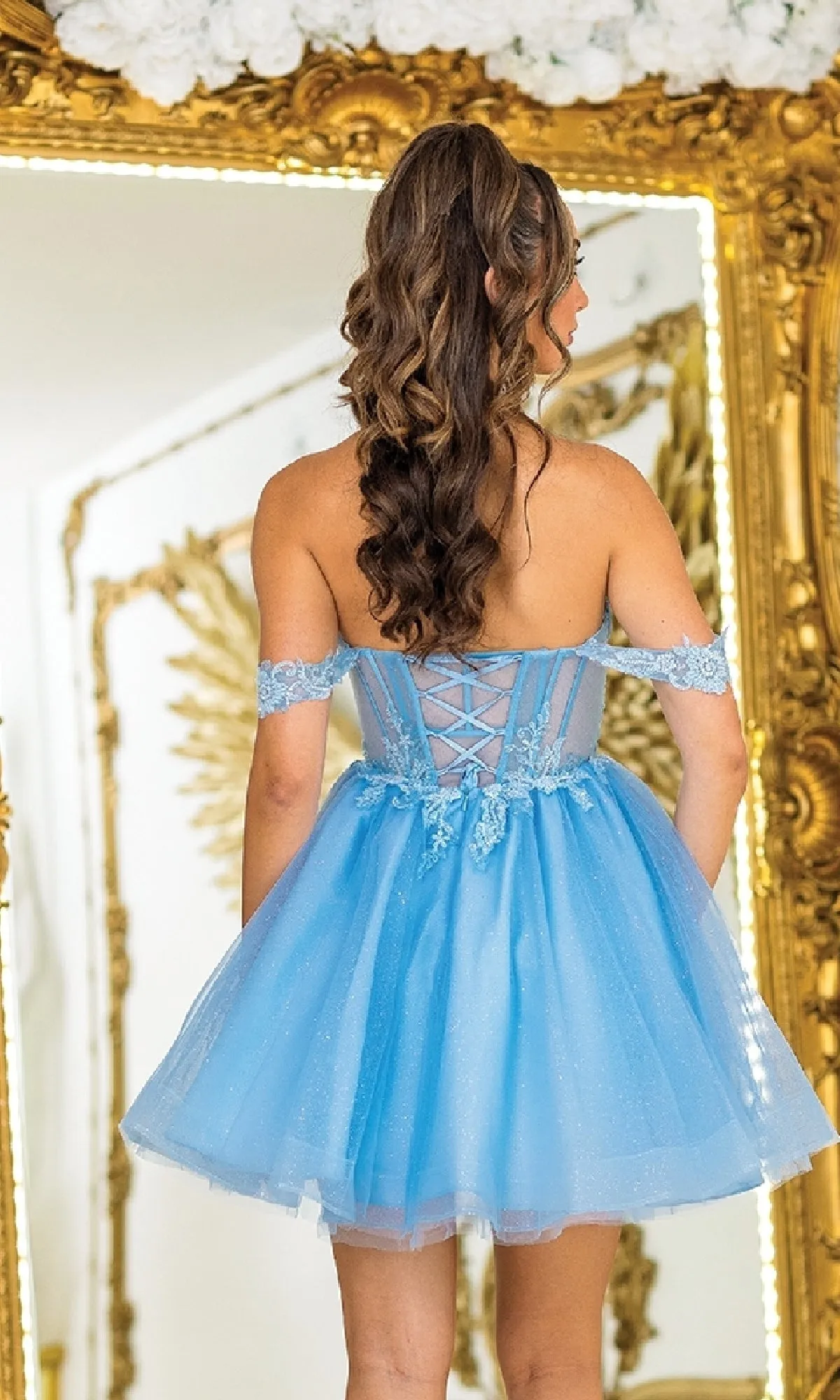 Short Babydoll Prom Dress: Dancing Queen 3409 sold by PromGirl product image thumbnail 2