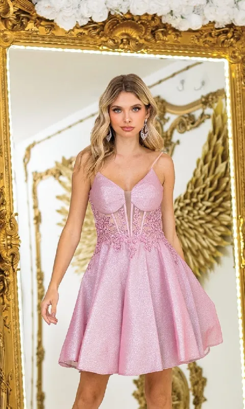 Short Corset A-line Prom Dress: Dancing Queen 3407 sold by PromGirl