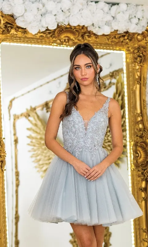 Fit-and-Flare Short Hoco Dress: Dancing Queen 3398 sold by PromGirl