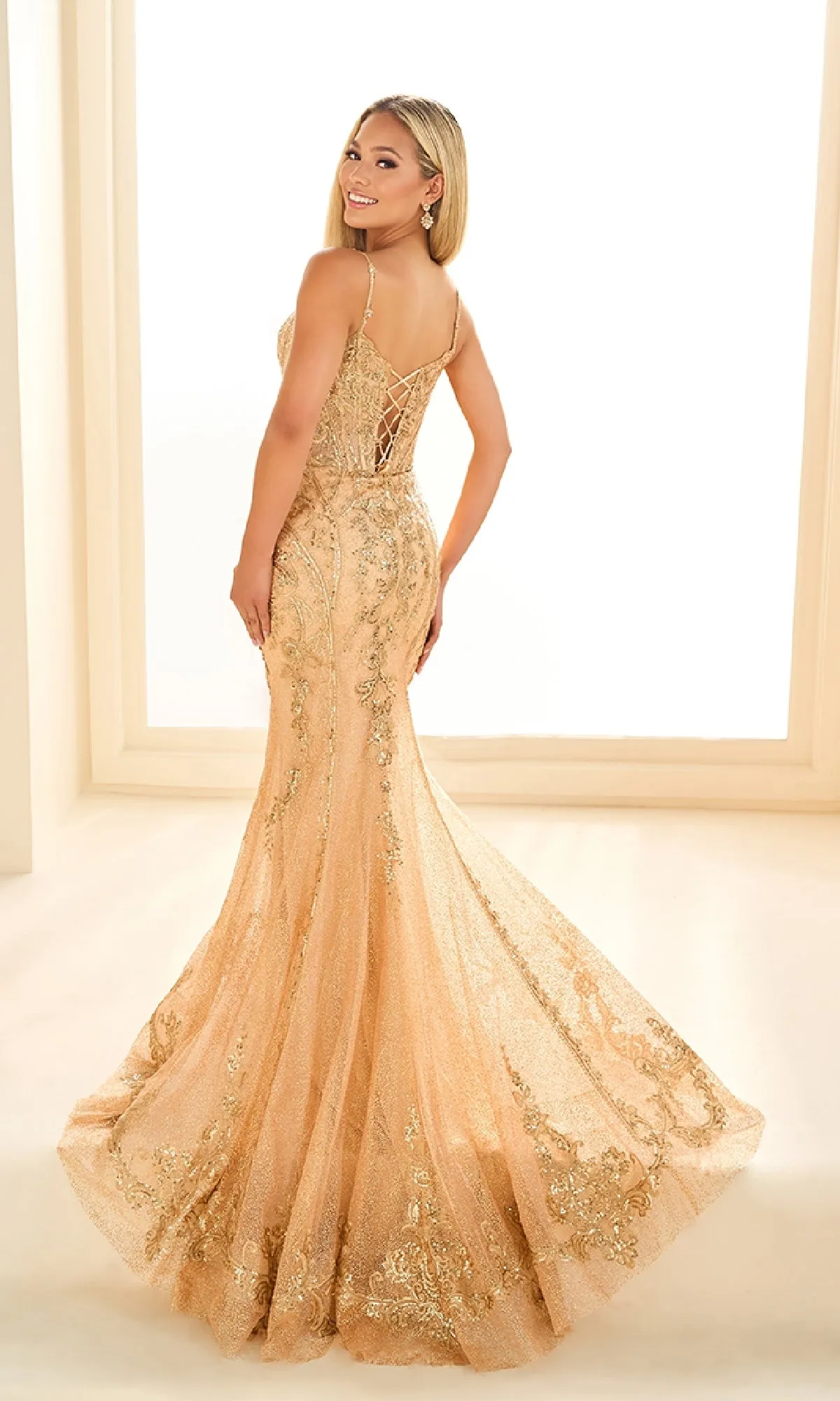 Long Prom Dress: Ellie Wilde EW36056 sold by PromGirl product image thumbnail 2