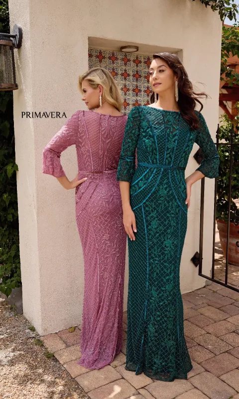 Long Formal Dress: Primavera 13151 sold by PromGirl