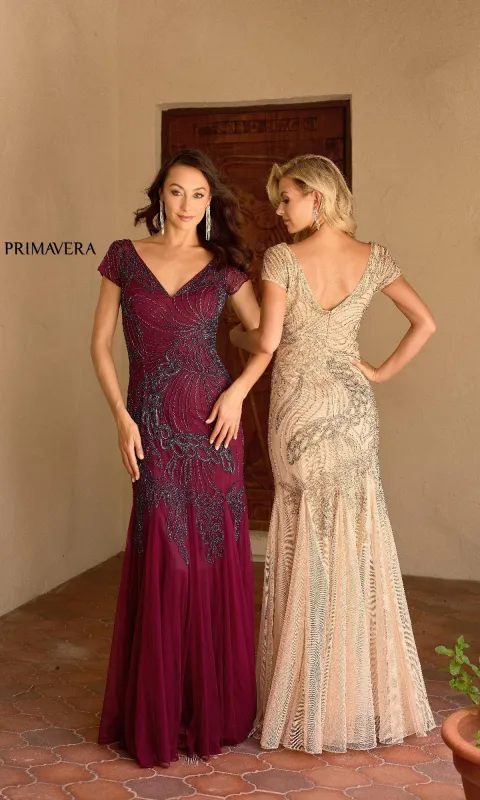 Long Formal Dress: Primavera 13148 sold by PromGirl