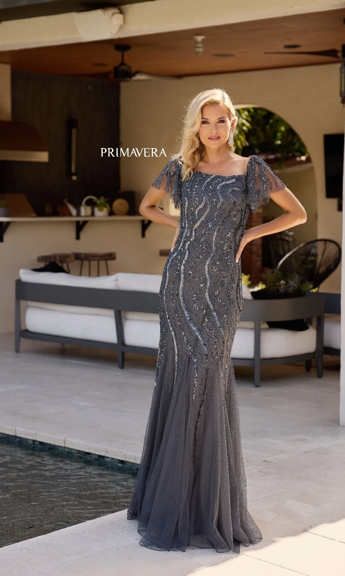Long Formal Dress: Primavera 13155 sold by PromGirl product image thumbnail 5
