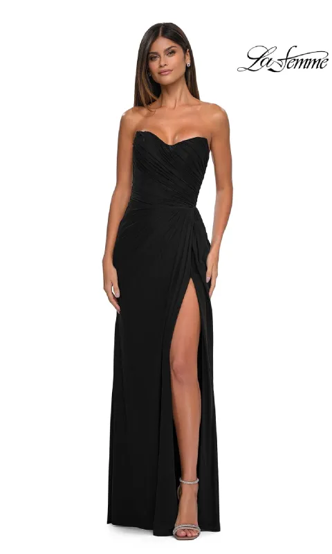 Classic Strapless Long Prom Dress: La Femme 33116 sold by PromGirl