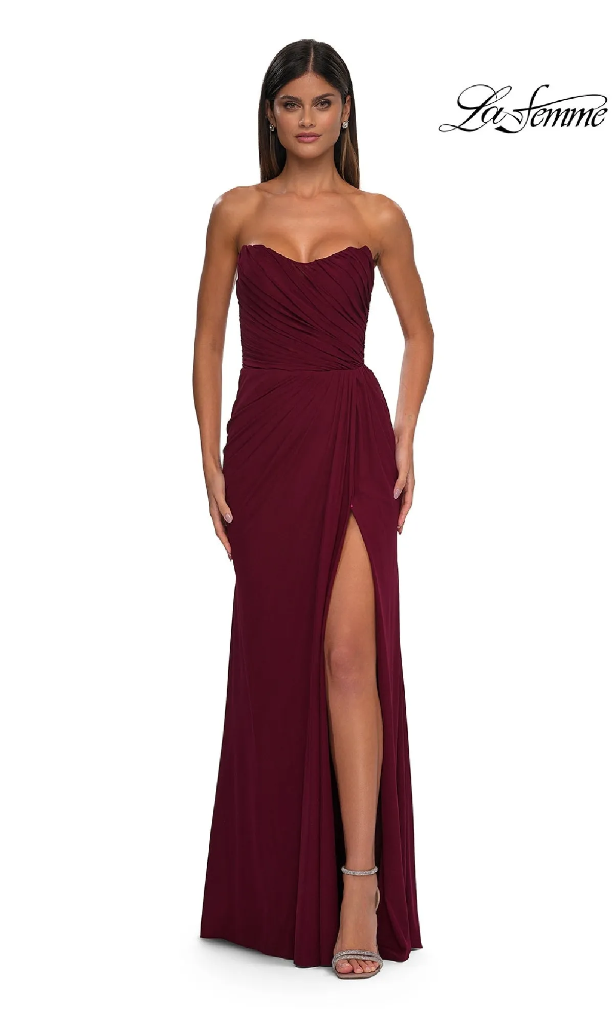 Classic Strapless Long Prom Dress: La Femme 33116 sold by PromGirl product image thumbnail 3
