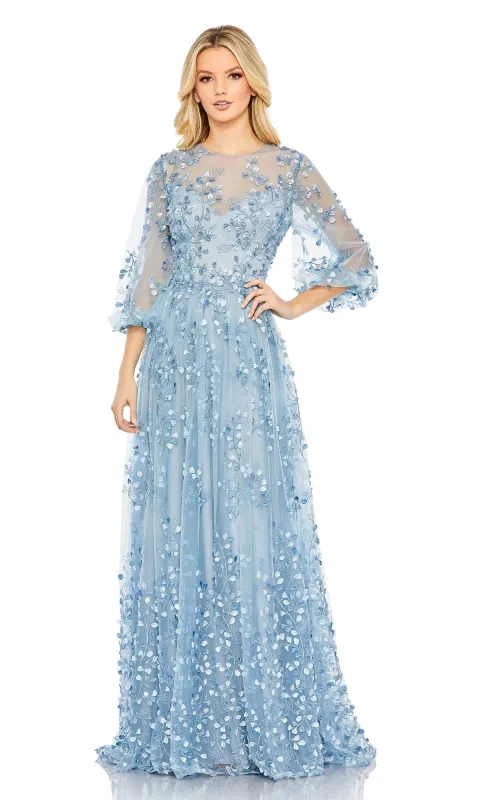 Blue Formal Evening Gown: Mac Duggal 79399 sold by PromGirl
