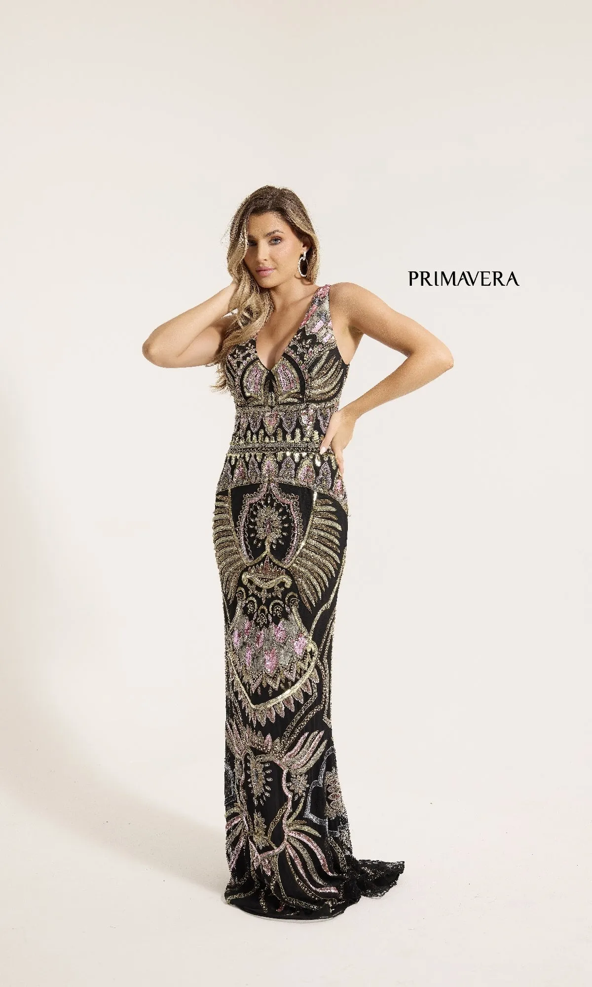 Long Formal Dress: Primavera 12177 sold by PromGirl product image thumbnail 3