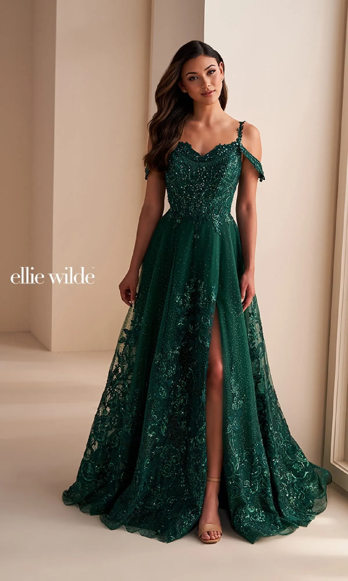 Long Prom Dress: Ellie Wilde EW36220 sold by PromGirl