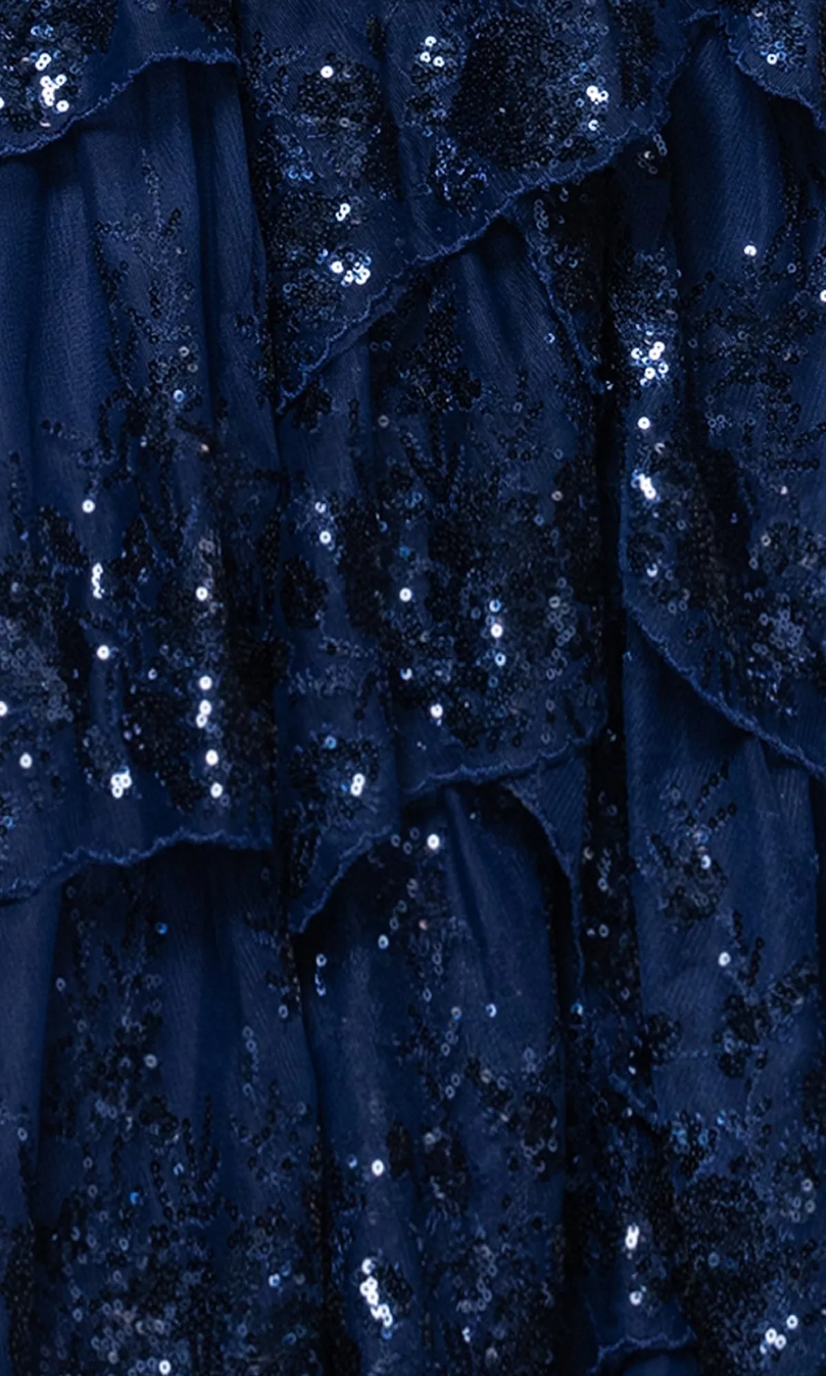 Long Navy Prom Dress: Blondie Nites 5394BN sold by PromGirl product image thumbnail 4