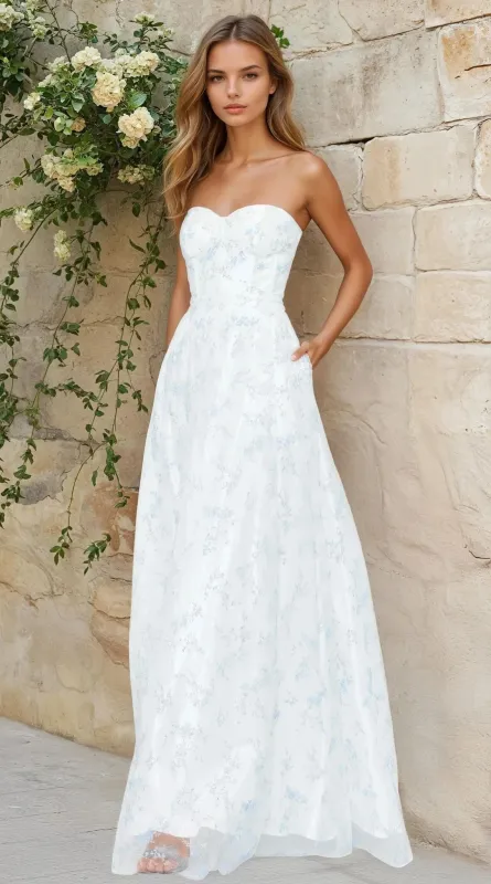 Long Formal Dress: Blondie Nites 3024BN sold by PromGirl
