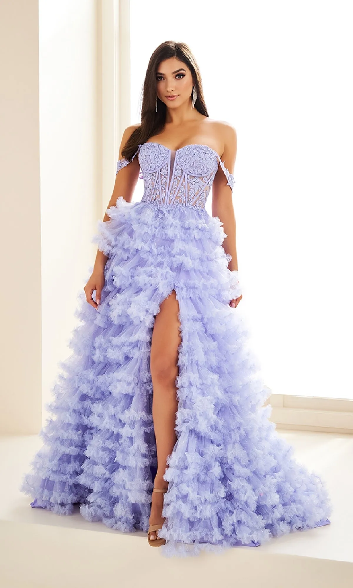 Long Prom Dress: Ellie Wilde EW36201 sold by PromGirl product image thumbnail 3