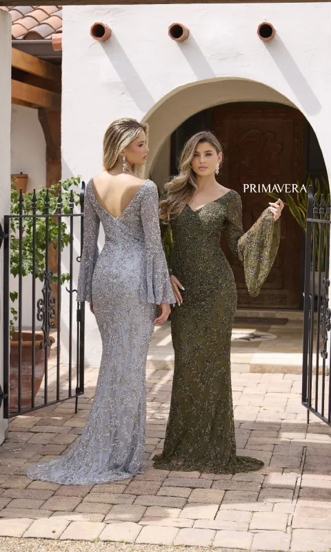 Long Formal Dress: Primavera 12185 sold by PromGirl