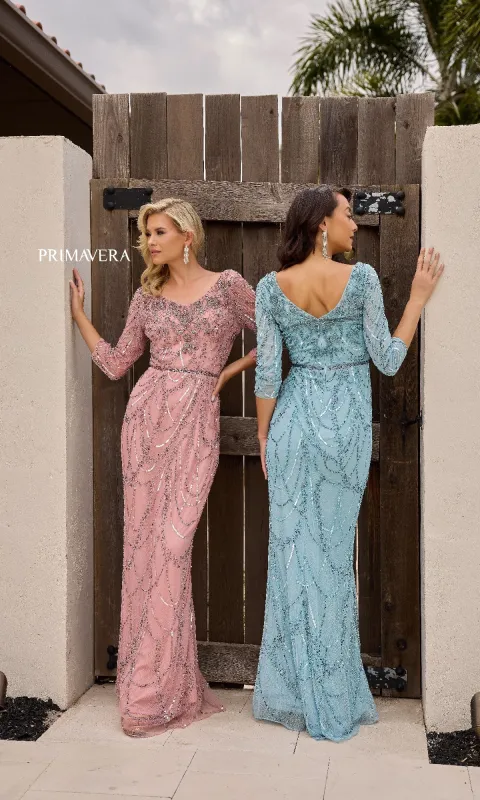 Long Formal Dress: Primavera 13156 sold by PromGirl