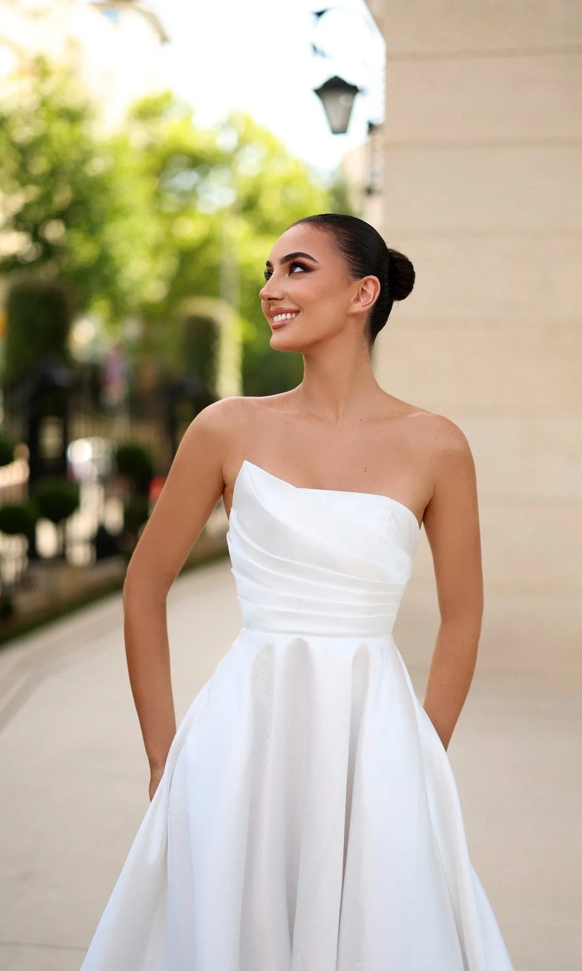 Strapless Long White Prom Dress: Tina Holly TE302 sold by PromGirl product image thumbnail 3