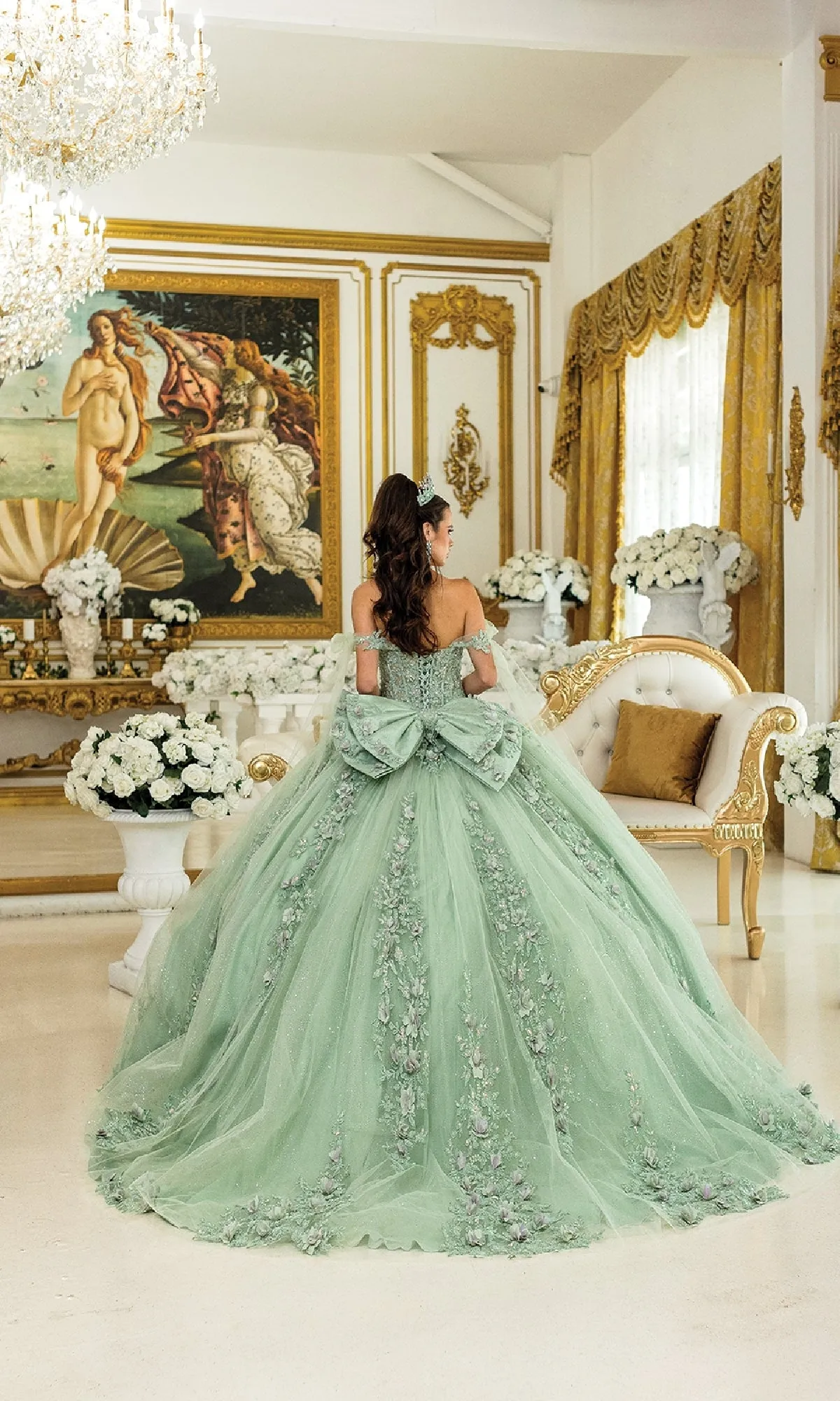 Green Quinceanera Dress 5021 By Dancing Queen sold by PromGirl product image thumbnail 2