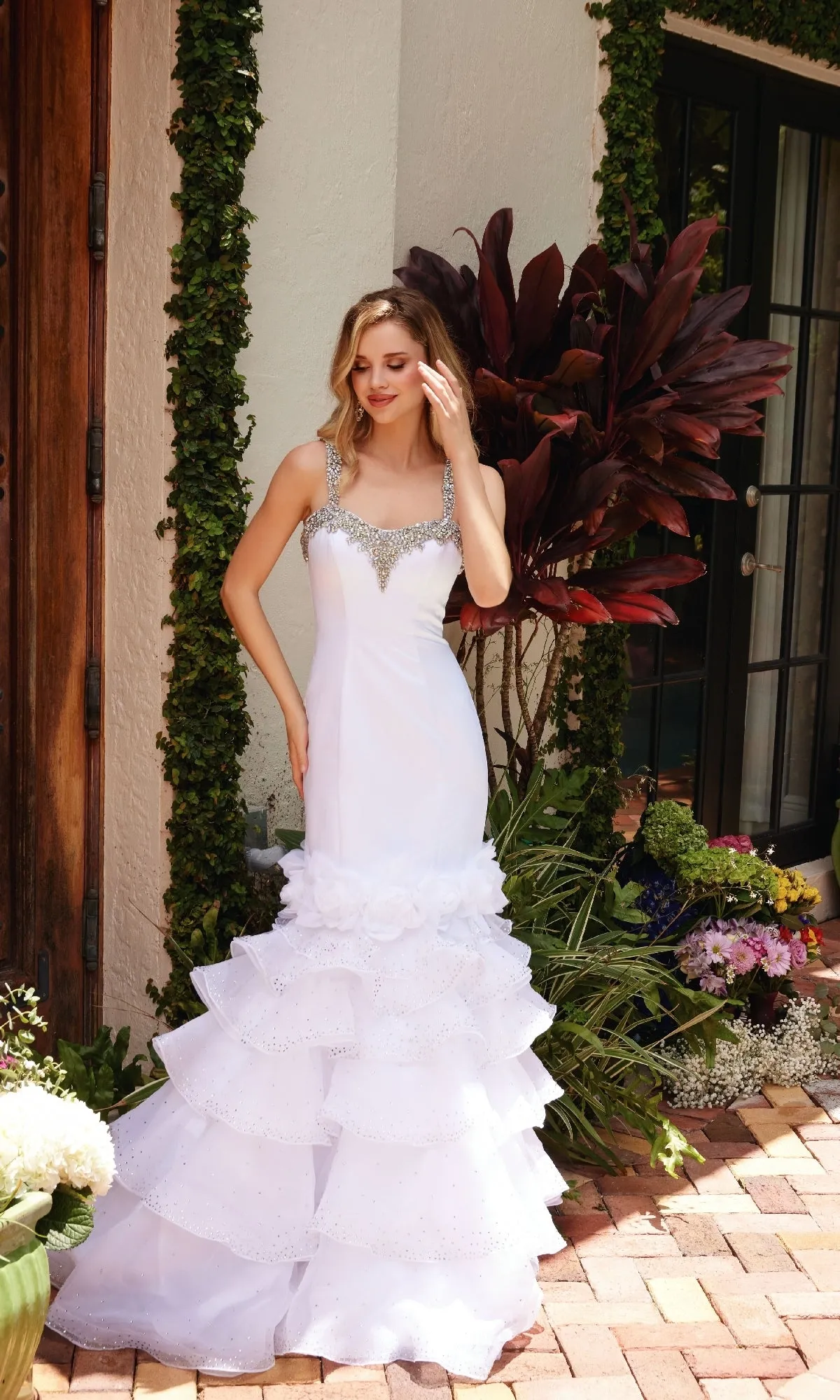 Ruffle Mermaid Prom Dress: Ava Presley 39566 sold by PromGirl product image thumbnail 3
