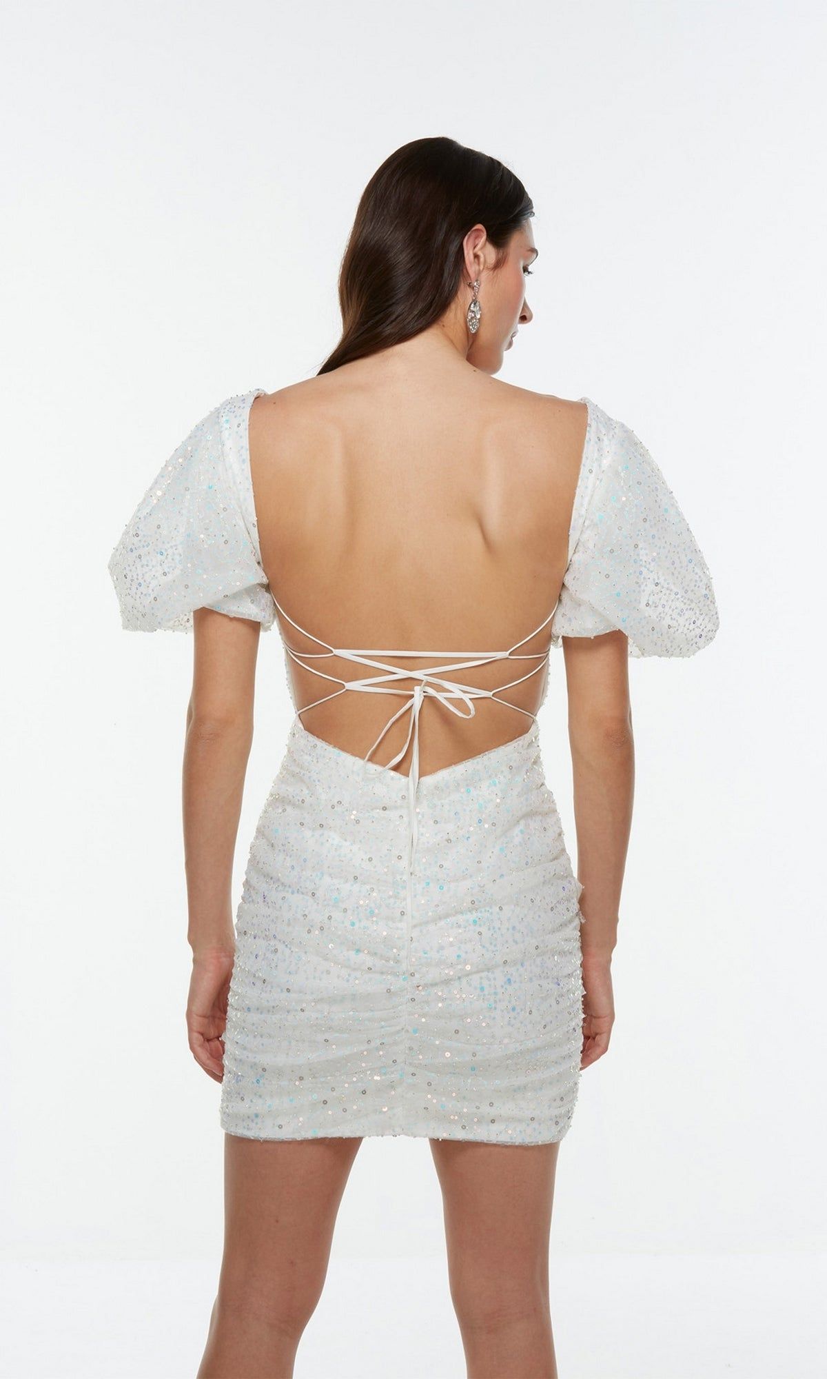 Short Sleeve Short Sequin Cocktail Dress 4495 sold by PromGirl product image thumbnail 4