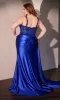 Side-Sash Plus-Size Prom Gown: Ladivine KV1125C sold by PromGirl