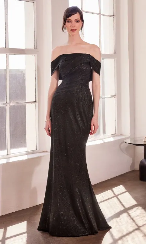 Off-Shoulder Long Glitter Prom Dress: Amoris T603 sold by PromGirl