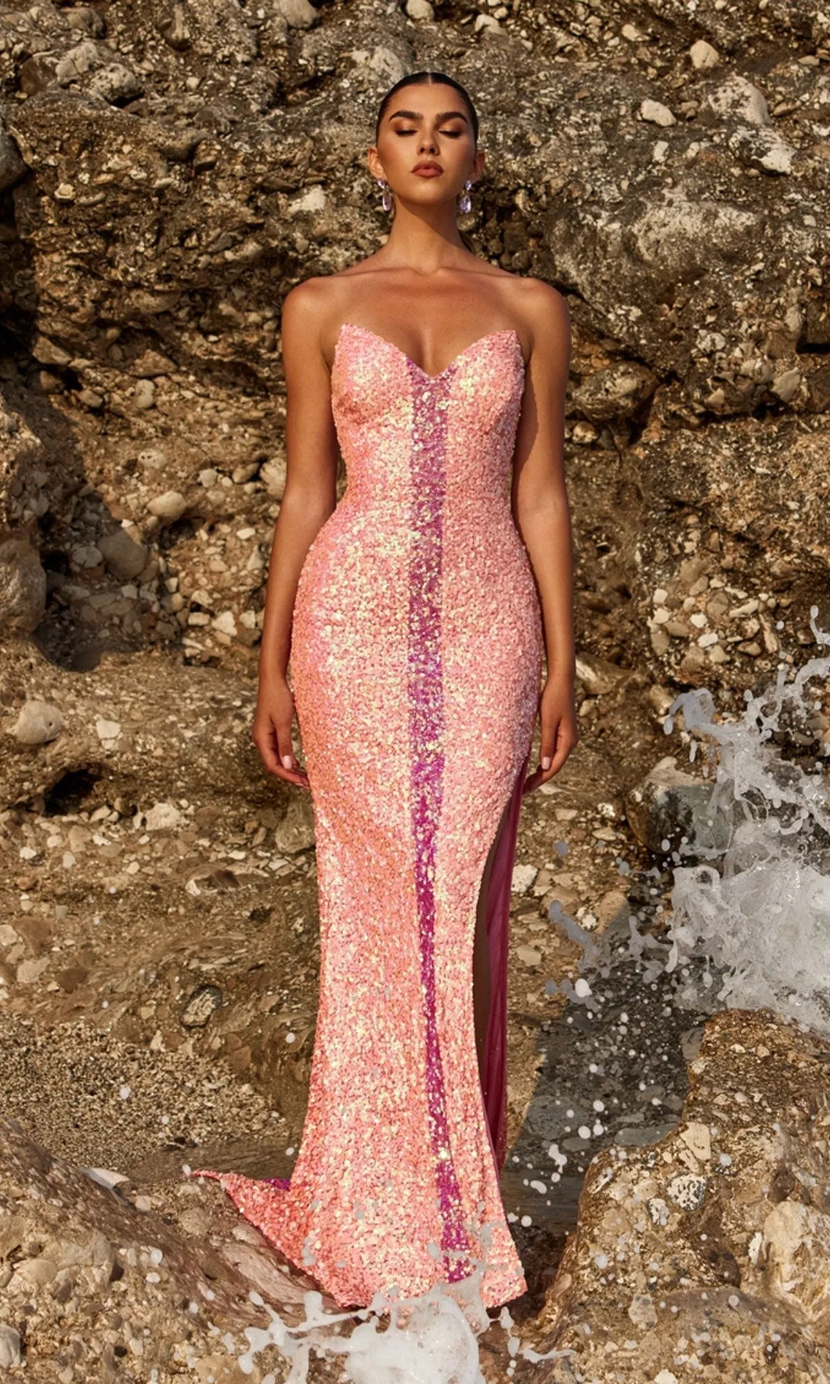 Long Prom Dress 91007 by iNtrigue sold by PromGirl product image thumbnail 4