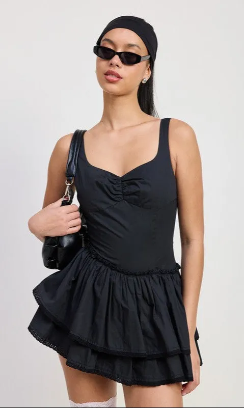 Simple Sleeveless Short Casual Cotton Summer Dress sold by PromGirl product image thumbnail 4