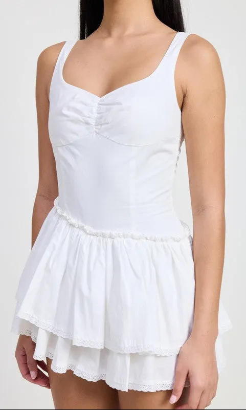 Simple Sleeveless Short Casual Cotton Summer Dress sold by PromGirl product image thumbnail 3