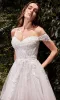 Off-White Long Wedding Dress: Ladivine C159W sold by PromGirl