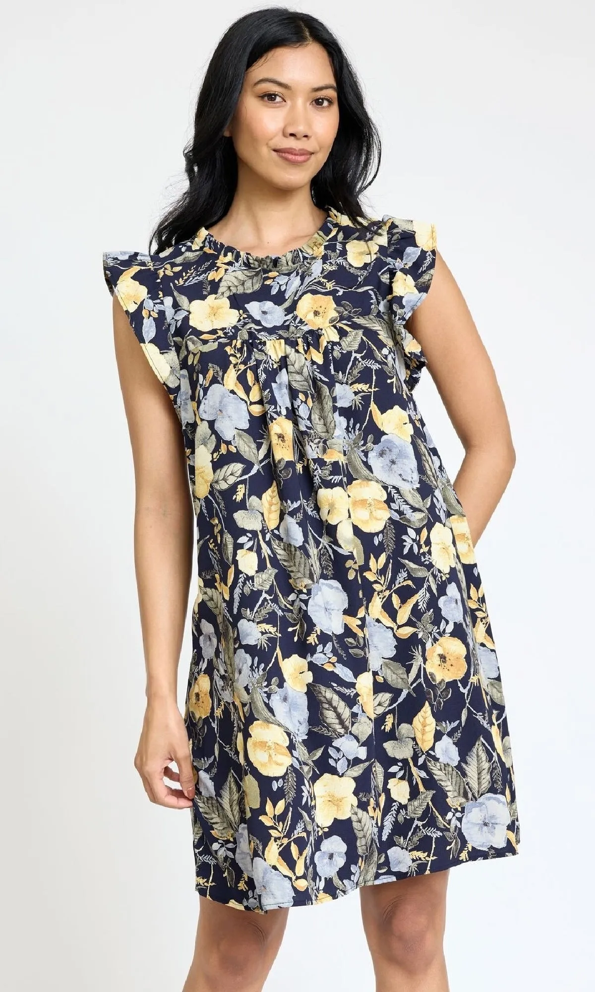 Casual Short Floral Print Shift Dress sold by PromGirl product image thumbnail 2