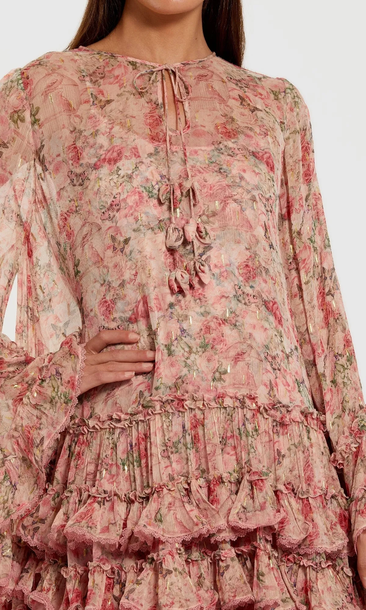 Print Short Wedding Guest Dress: Mac Duggal 8336 sold by PromGirl product image thumbnail 3