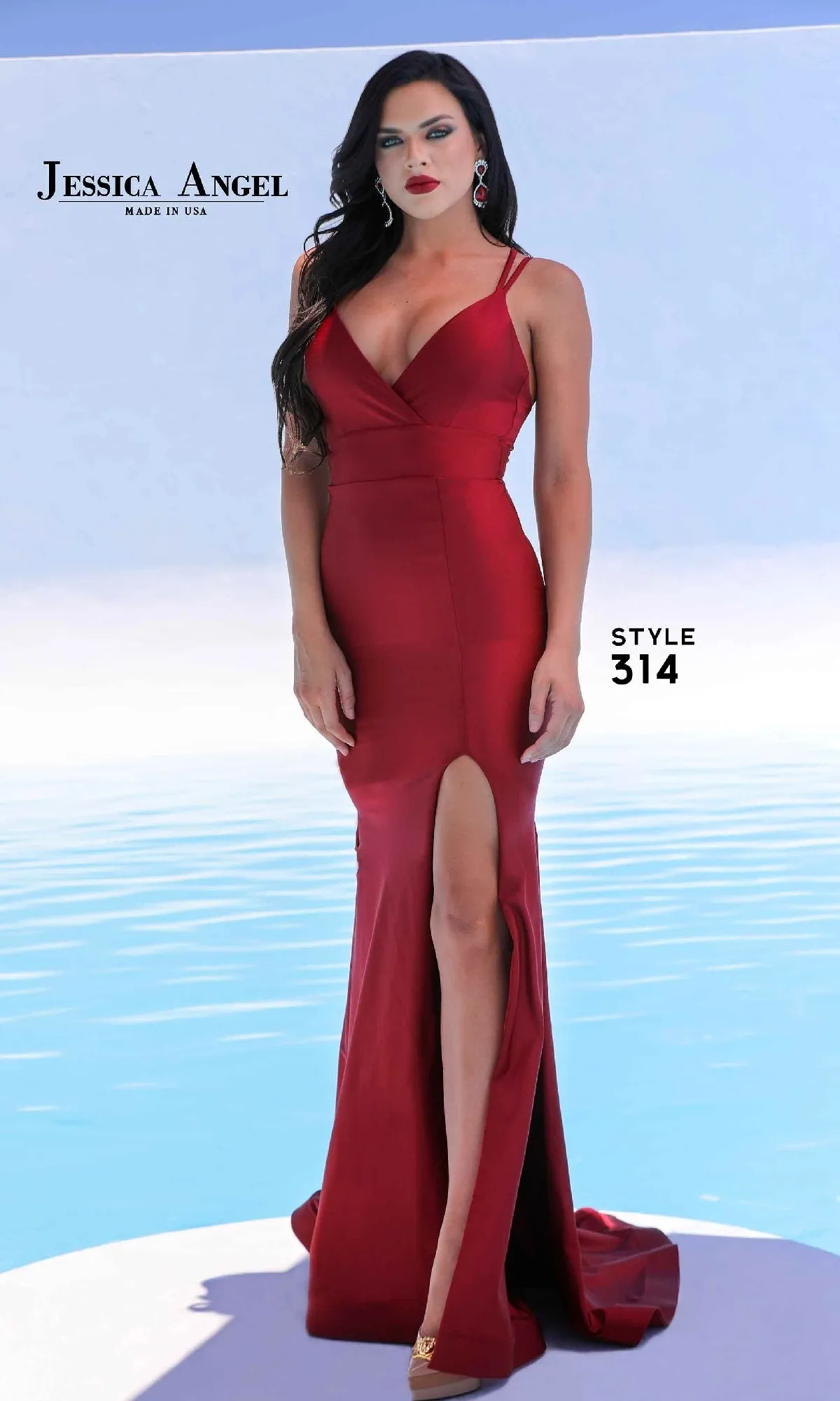 Empire-Waist Long Prom Dress: Jessica Angel 314 sold by PromGirl