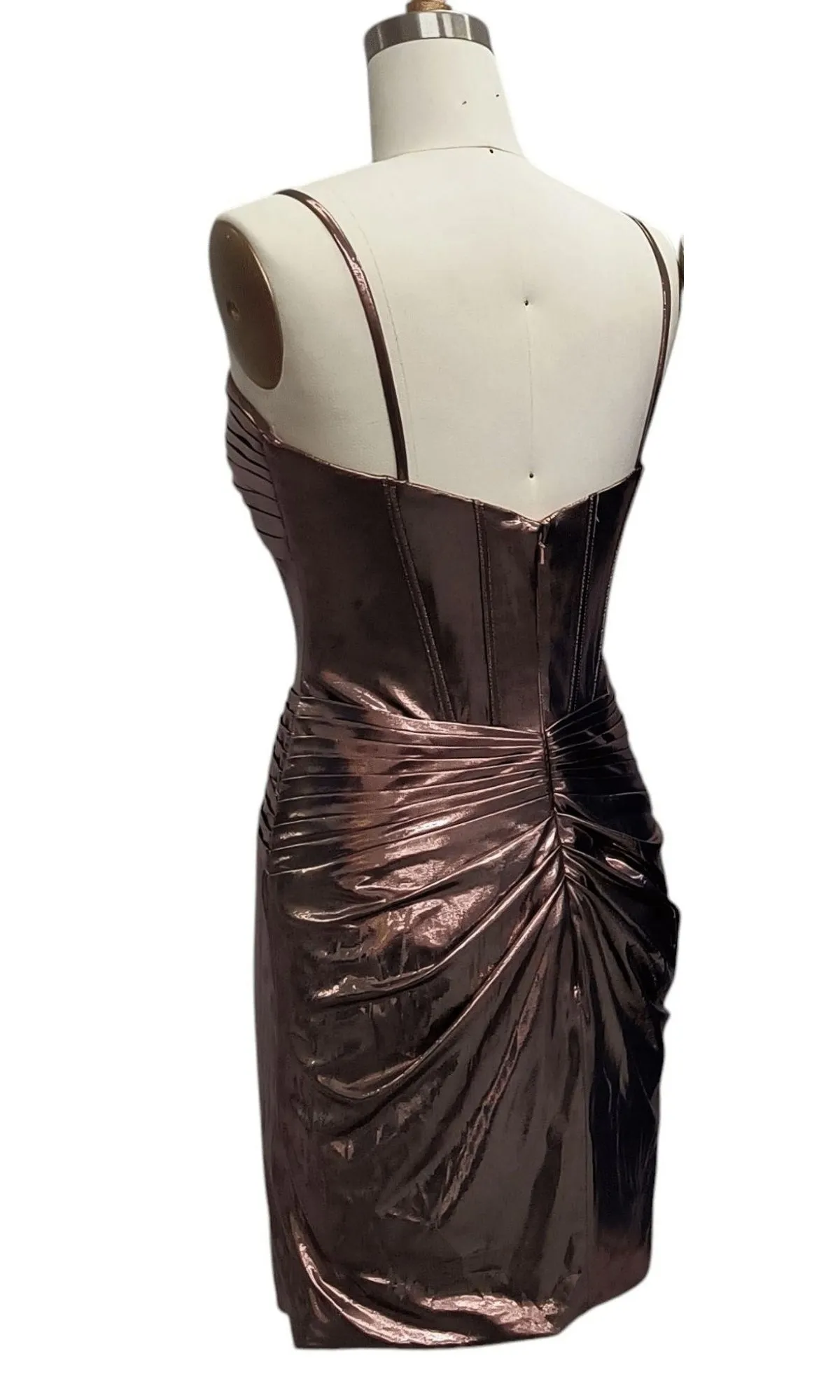 Cut-Out Short Metallic Hoco Dress: 12512 sold by PromGirl product image thumbnail 2