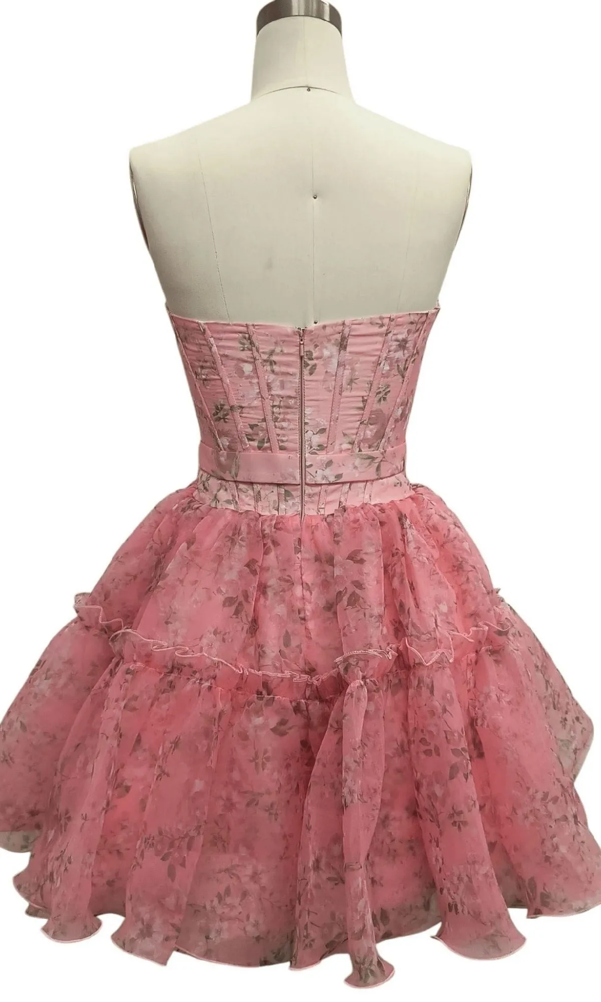 Strapless Short Pink Hoco Dress: 12603 sold by PromGirl product image thumbnail 3