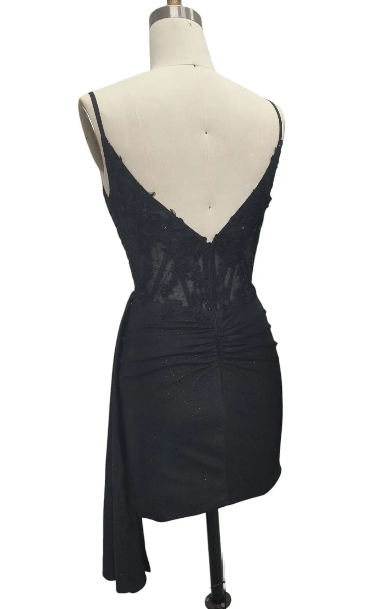 Side-Drape Short Hoco Dress: 12658 sold by PromGirl product image thumbnail 2