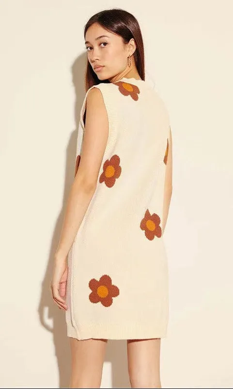 Sleeveless Short Casual Flower Sweater Dress sold by PromGirl product image thumbnail 2