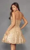 Short Glitter A-Line Hoco Dress: Juliet JT977U sold by PromGirl